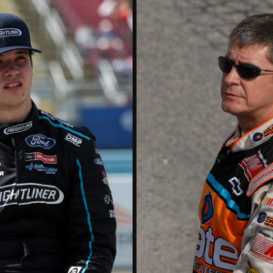 Harrison Burton (L) and Ward Burton (R). Image Credits: Imagn.