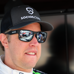 NASCAR Cup Series driver Brad Keselowski (6) during practice for the Verizon 200 at the Brickyard at Indianapolis Motor Speedway Road Course.