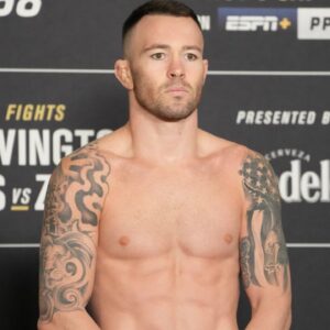 November 5, 2021, New York, NY, NEW YORK, NY, United States: NEW YORK, NY - November 5: Colby Covington steps on the scale for the official weigh-ins at Hilton Midtown for UFC268 - Usman vs Covington 2 - Official Weigh-in on November 5, 2021 in New York, NY, United States. New York, NY United States - ZUMAp175 20211105_zsa_p175_015 Copyright: xLouisxGrassex