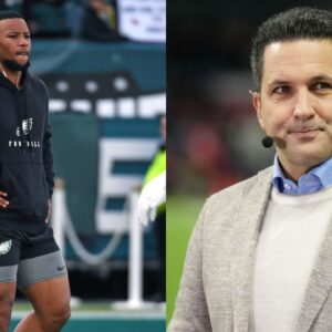 Saquon Barkley and Adam Schefter