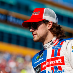 NASCAR Cup Series driver Ryan Blaney during the Ford EcoBoost 400 at Homestead-Miami Speedway.