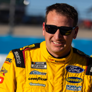 Nov 9, 2024; Avondale, Arizona, USA; NASCAR Cup Series driver Michael McDowell (34) during qualifying for the Championship race at Phoenix Raceway. Mandatory Credit: Mark J. Rebilas-Imagn Images
