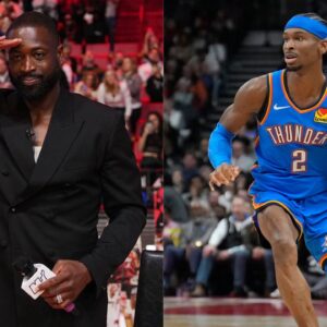 Dwyane Wade (L) and Shai Gilgeous-Alexander (R)