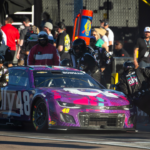 NASCAR Cup Series driver Alex Bowman (48) pits during the NASCAR Cup Series Championship race at Phoenix Raceway.