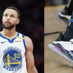 Stephen Curry (L), Under Armour Curry 4 (R)