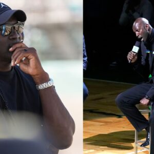 Michael Jordan (L) and Kevin Garnett (R)