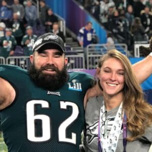 Jason Kelce and Kylie Kelce
