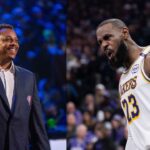 Paul Pierce (L), LeBron James (R)