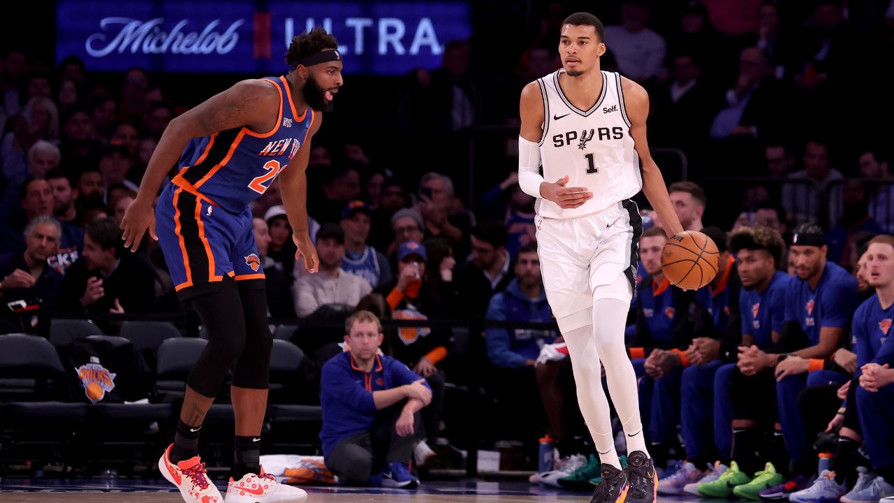 Mitchell Robinson and Victor Wembanyama