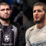 Khabib Nurmagomedov (L), Islam Makhachev (R)