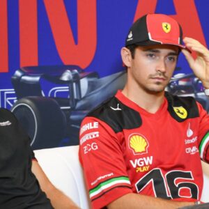 Charles Leclerc and Kevin Magnussen in the press conference Formula 1 GP USA Austin Texas Thursday