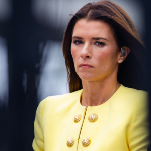 NBC Sports commentator Danica Patrick during a delay to the Indycar Series 108th running of the Indianapolis 500 at Indianapolis Motor Speedway.