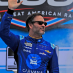 Jimmie Johnson walks out for driver introduction before the Daytona 500