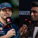 Max Verstappen (L) and Lawrence Barretto (R)