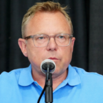 Leigh Diffey during US Olympic Team Trials press conference at Hayward Field.