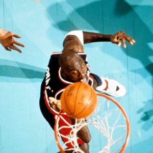 USA dream team guard Michael Jordan (9) in action against Puerto Rico during the 1992 Tournament of the Americas at Memorial Coliseum.