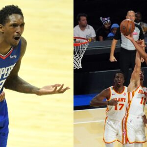 Lou Williams (L), Giannis Antetokounmpo (R)