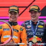 Shanghai International Circuit, Shanghai, Formula 1 Grand Prix of China 2024 ,in the picture winner Max Verstappen NLD , Oracle Red Bull Racing, 2nd place for Lando Norris GBR , McLaren F1 Team