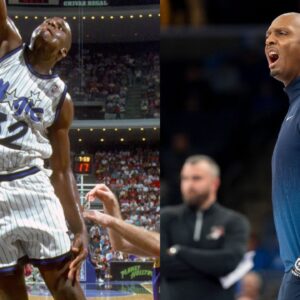 Shaquille O'Neal (L) and Penny Hardaway (R)