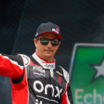 NASCAR Cup Series driver Kimi Raikkonen (91) is introduced at Circuit of the Americas.