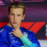 Liam Lawson, 30, Visa Cash App RB Formula One Team at the press conference Formula 1 GP Las Vegas USA