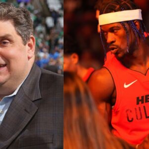 Brian Windhorst (L) and Jimmy Butler (R)