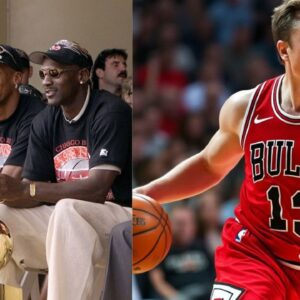 Scottie Pippen (L) and Elon Musk in Bulls uniform (R)