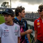 Andrea Kimi Antonelli, Jack Doohan, Oliver Bearman and Gabriel Bortoleto during the 2024 Formula 1 Sao Paulo Grand Prix at the Interlagos Circuit in Sao Paulo, Brazil