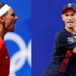 Rafael Nadal (L) and Andy Murray (R)