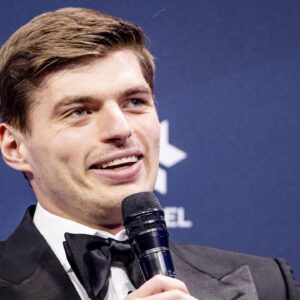 Max Verstappen during the press conference at the FIA Price Giving Gala, where he will be awarded the World Championship