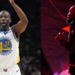 Draymond Green (L) and Kevin Durant (R)