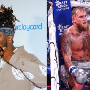 KSI (L), Jake Paul (R)