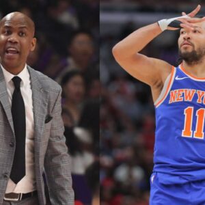 Stephon Marbury (L) and Jalen Brunson (R).