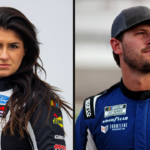 Hailie Deegan (L) and Todd Gilliland (R).