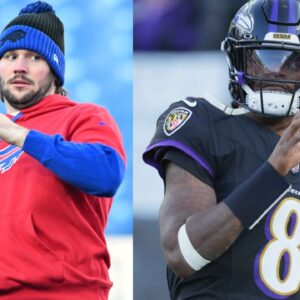 Josh Allen [Left]; Lamar Jackson [Right]