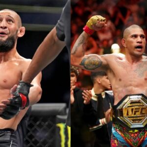 Khamzat Chimaev (L), Alex Pereira (R)