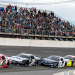 Racers make their way around the track during the 56th Annual Snowball Derby at Five Flags Speedway Sunday, December 3, 2023.
