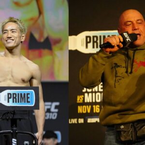 Kai Asakura (L), Joe Rogan (R)