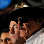 NASCAR Sprint Cup Series team owner Richard Petty addresses the media during the Sprint Media Tour at the Charlotte Convention Center.