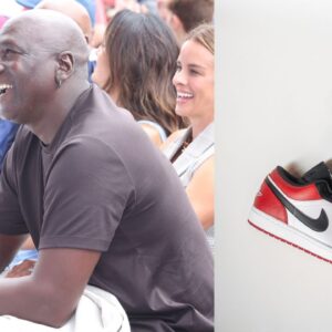 Michael Jordan (L), Air Jordan 1 Low (R)