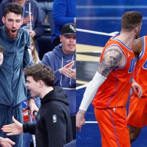 Chet Holmgren (L) and Shai Gilgeous-Alexander (R)