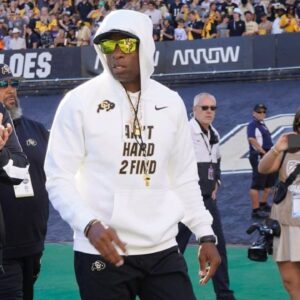 Deion Sanders with E. Dewey Smith