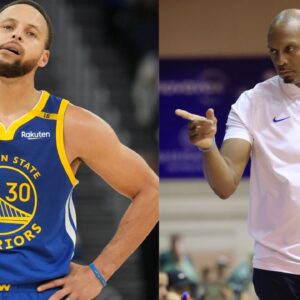 Stephen Curry (L) and Penny Hardaway (R)
