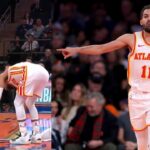 WATCH: Trae Young Shoots Dice on Knicks’ Logo to Celebrate Advancing to NBA Cup Semi-Finals