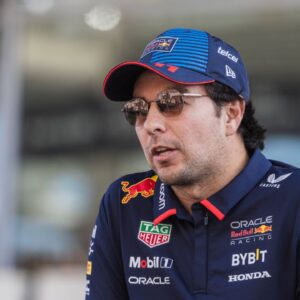 Sergio Perez of Mexico and Oracle Red Bull Racing during drivers parade Formula One Abu Dhabi GP