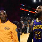 Kobe Bryant (L) and LeBron James (R)