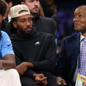 Kawhi Leonard (L) and Isiah Thomas (R)