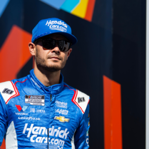 Nov 10, 2024; Avondale, Arizona, USA; NASCAR Cup Series driver Kyle Larson (5) during the NASCAR Cup Series Championship race at Phoenix Raceway. Mandatory Credit: Mark J. Rebilas-Imagn Images