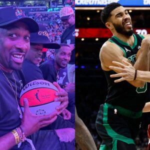 Gilbert Arenas (L) and Jayson Tatum (R)