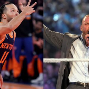 Jalen Brunson (L) and Triple H (R)